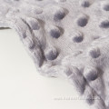 Newborn baby soft dot minky fabric for blanket
